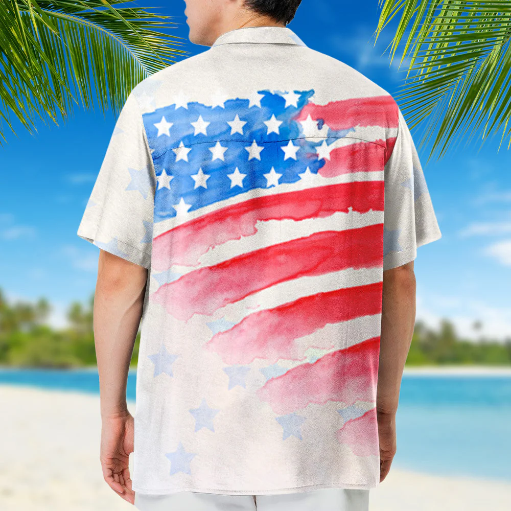 4th Of July Dog - Personalized Custom Hawaiian Shirt - Image 6