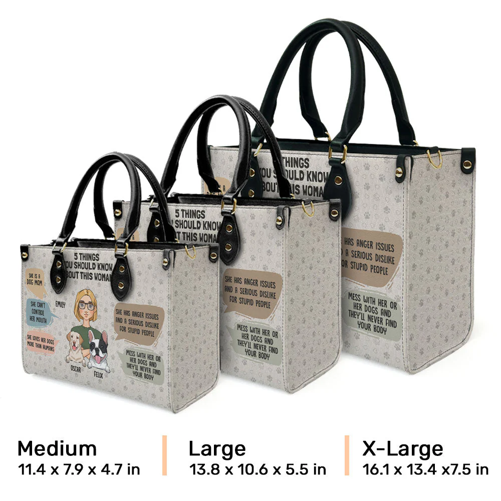 5 Things - Personalized Custom Leather Bag - Image 8