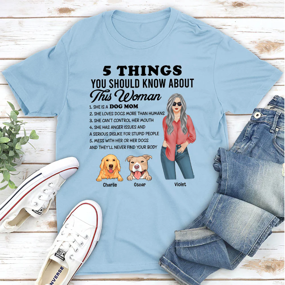 5 Things - Personalized Custom Unisex T-shirt - Image 3