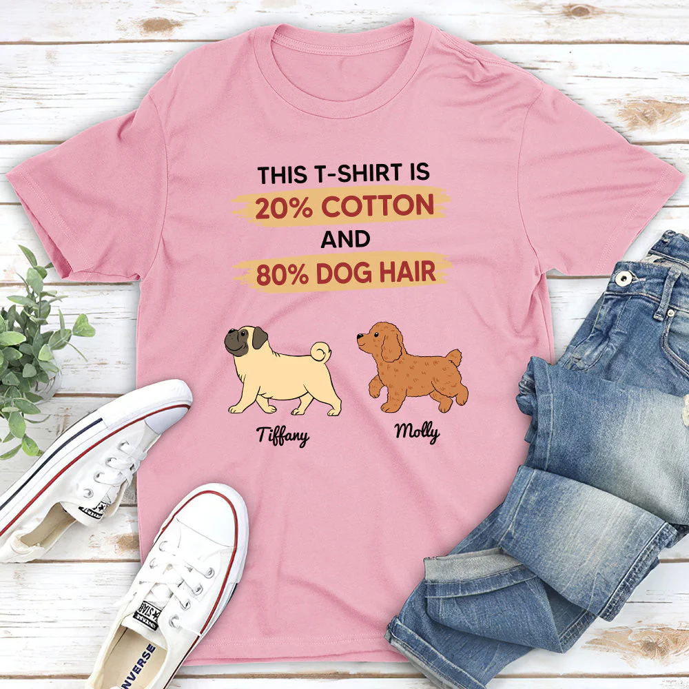80% Dog Hair - Personalized Custom Unisex T-shirt - Image 4