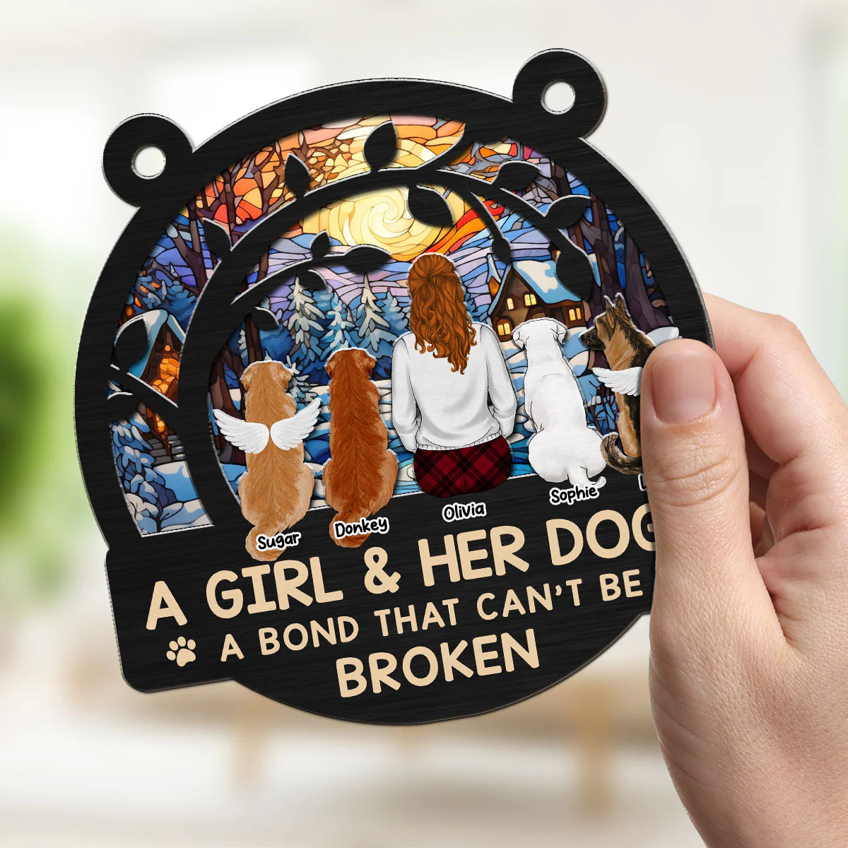 A Bond Last Forever - Personalized Custom Suncatcher - Image 3