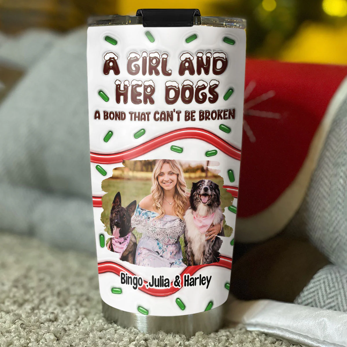 A Bond Photo - Personalized Custom 3D Inflated Effect Tumbler - Image 4