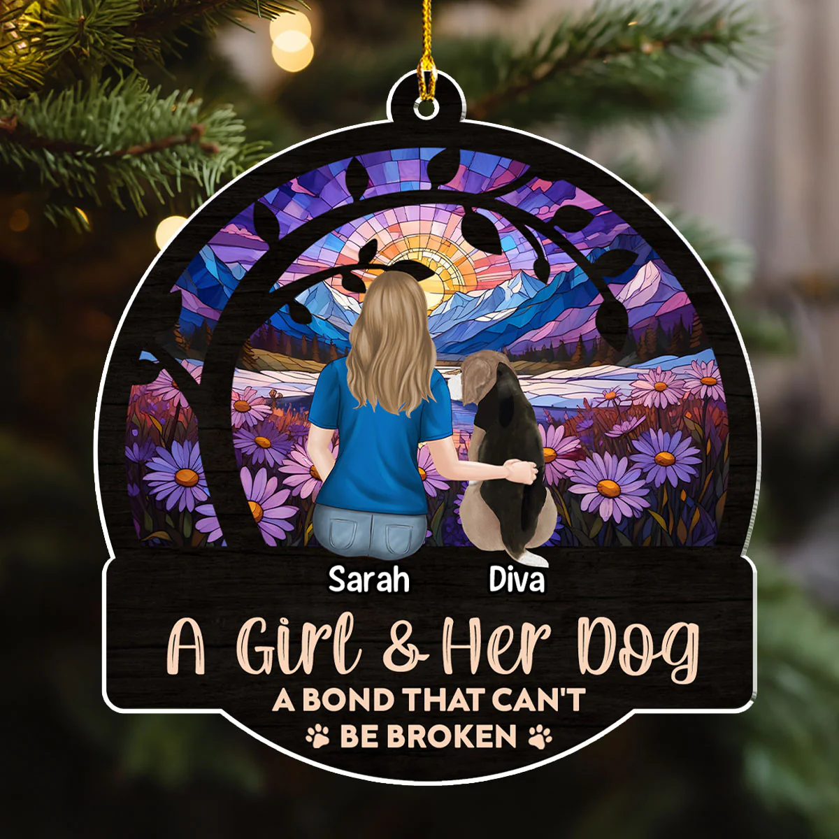 A Bond That Can Not be Broken - Personalized Custom Acrylic Ornament