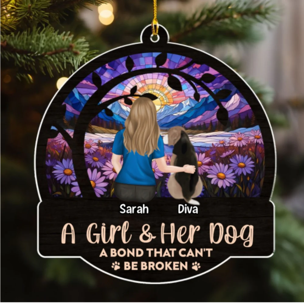 A Bond That Can Not be Broken - Personalized Custom Acrylic Ornament - Image 5
