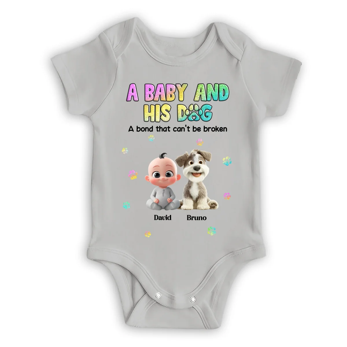 A Bond That Can Not Be Broken - Personalized Custom Baby Onesie - Image 7