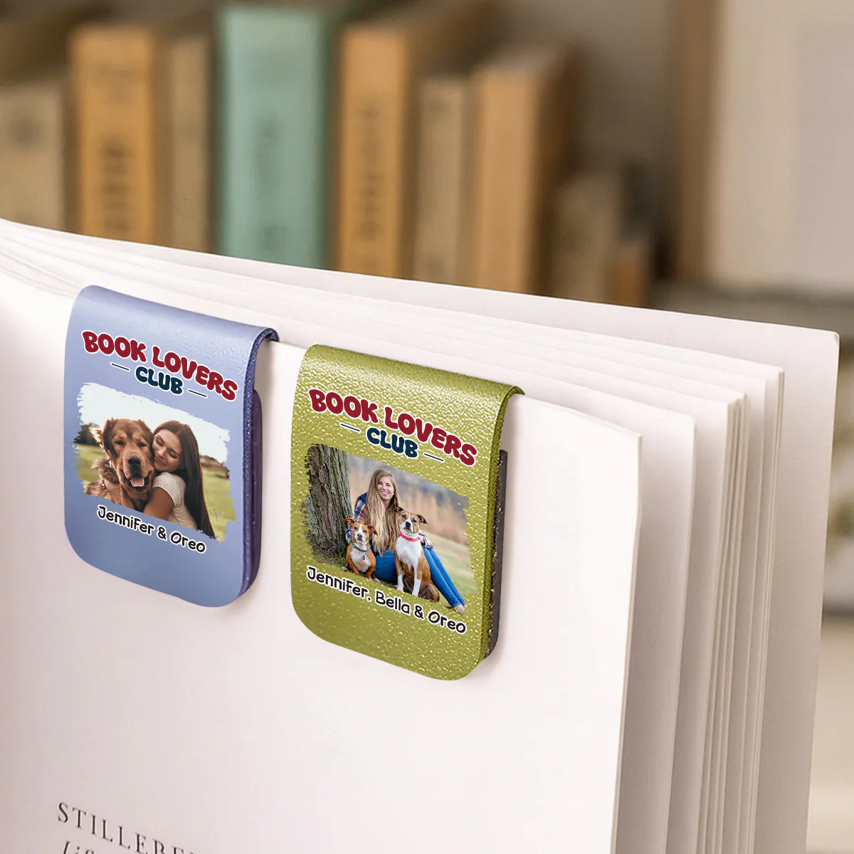 A Club Full Of Book Worms Photo - Personalized Custom Leather Bookmark - Image 3