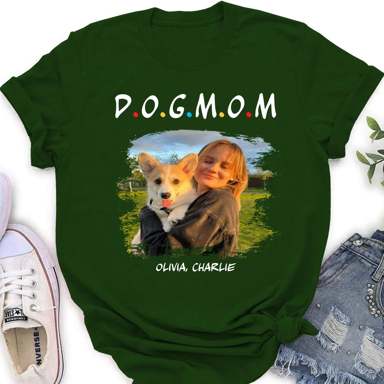 A Dog Mom Photo - Personalized Custom Women T-Shirt - Image 4
