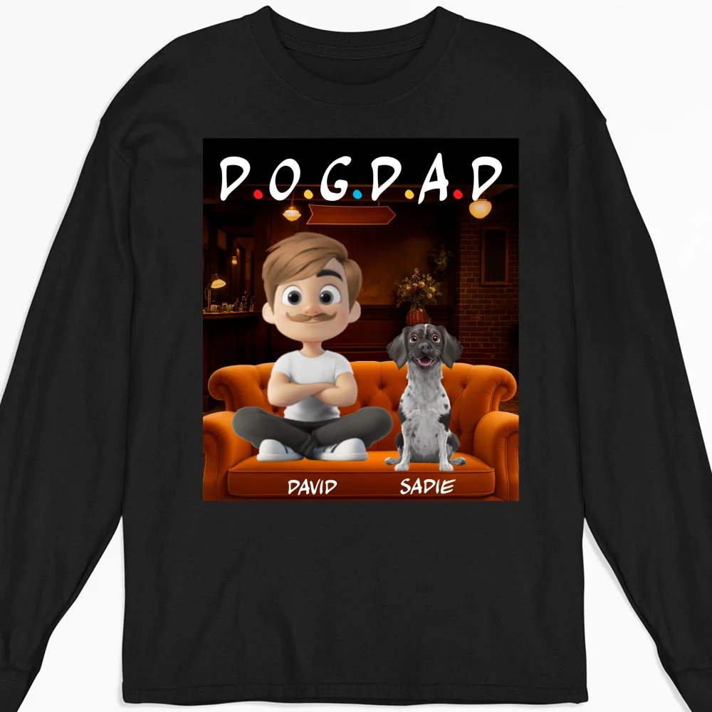 A Dog Mom Version 2 - Personalized Custom Long Sleeve T-shirt - Image 4