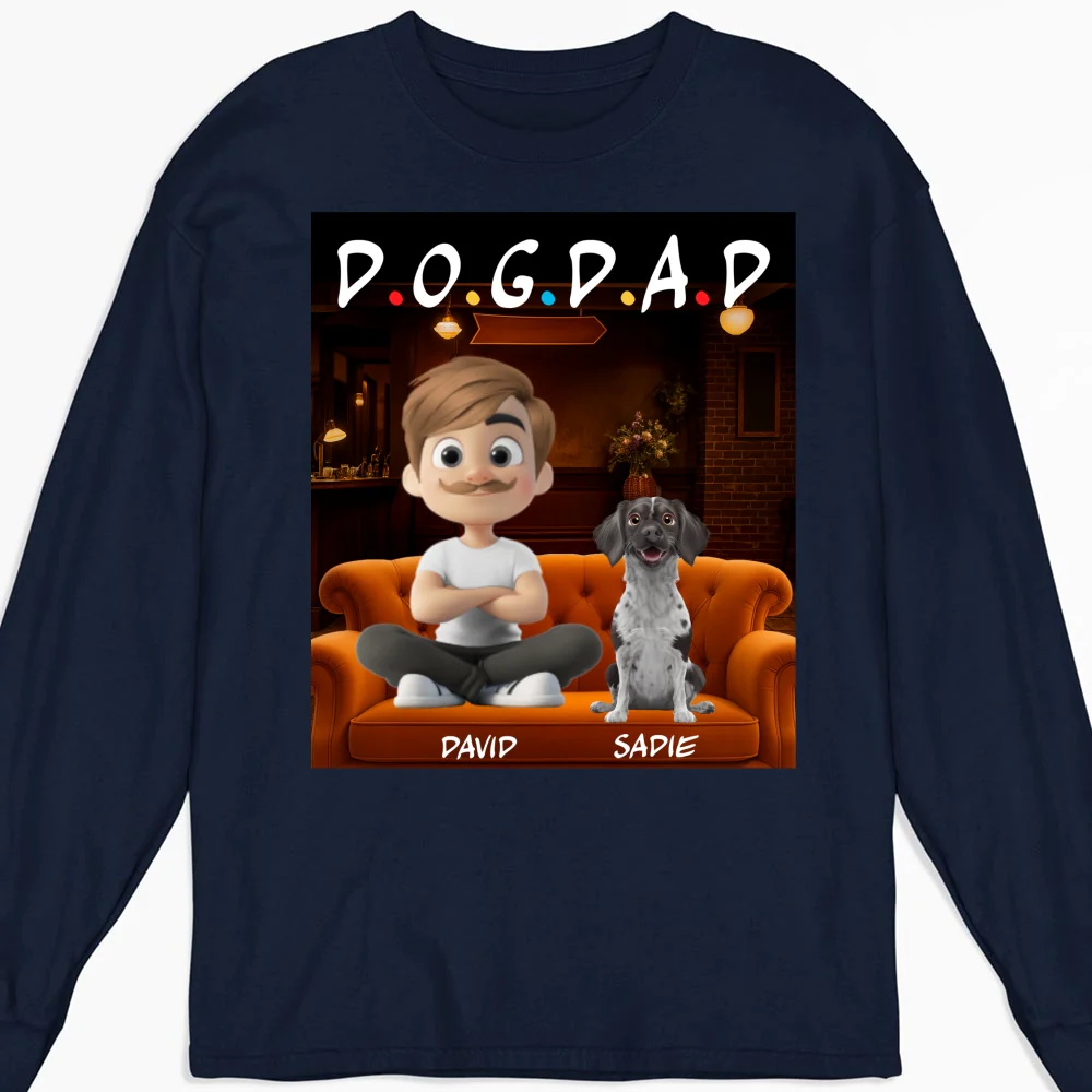 A Dog Mom Version 2 - Personalized Custom Long Sleeve T-shirt - Image 5