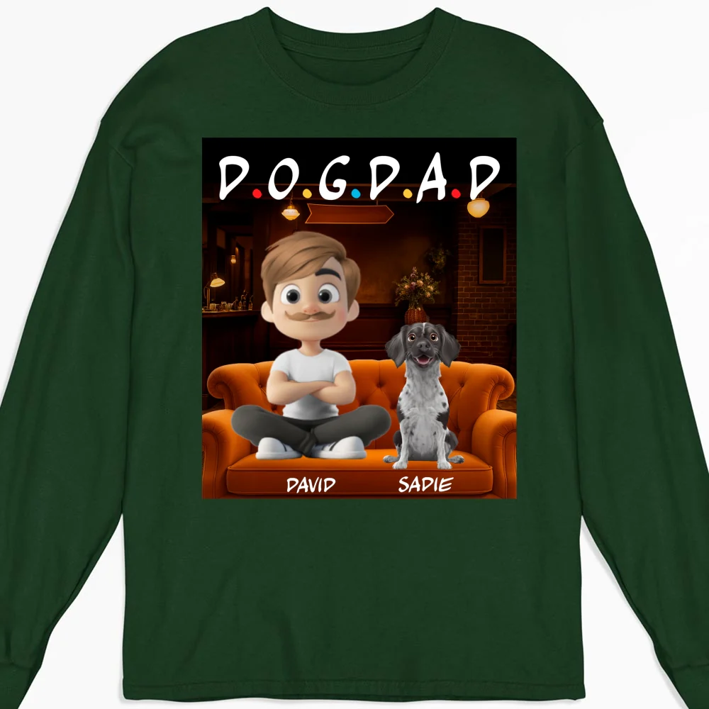A Dog Mom Version 2 - Personalized Custom Long Sleeve T-shirt - Image 6