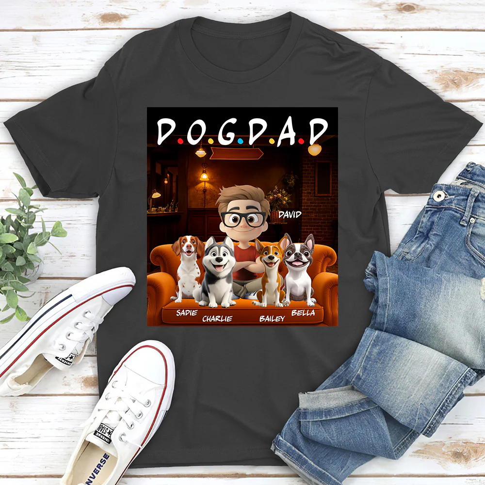 A Dog Mom Version 2 - Personalized Custom Unisex T-shirt - Image 4