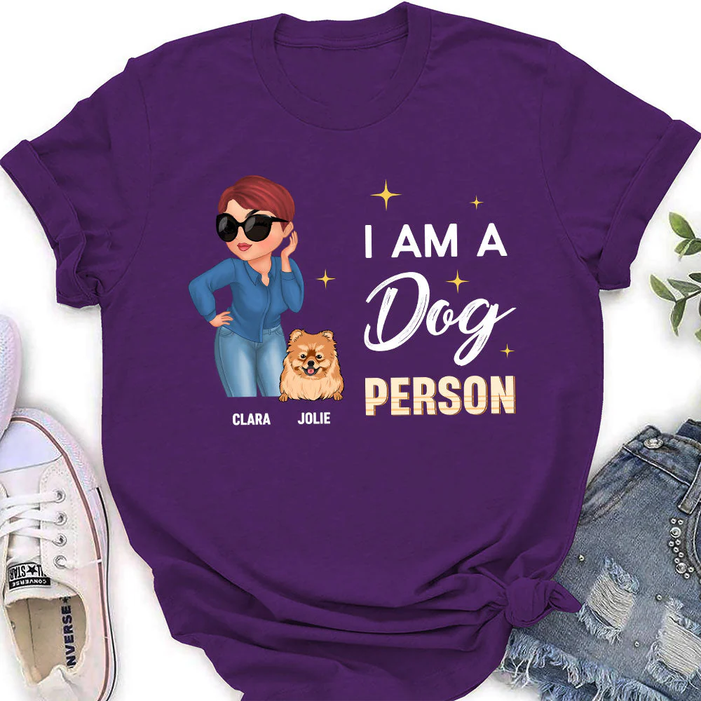 A Dog Person - Personalized Custom Women's T-shirt - Image 3