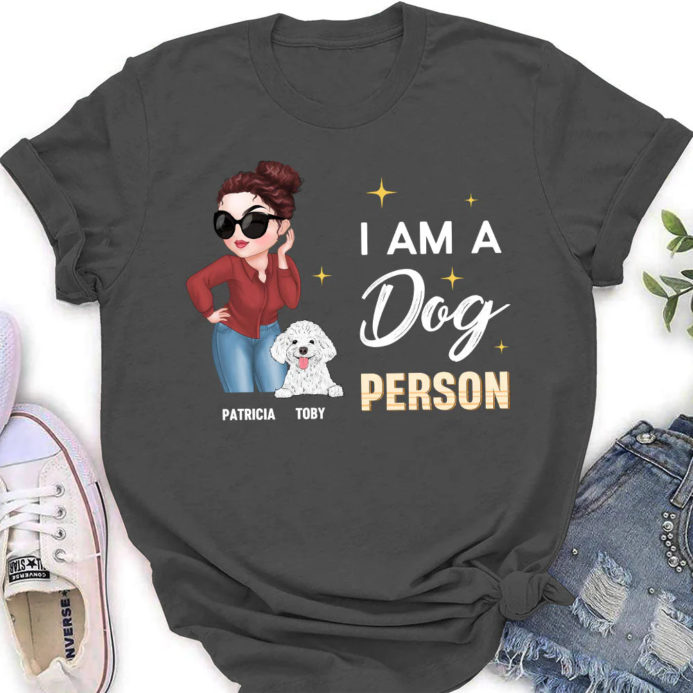 A Dog Person - Personalized Custom Women's T-shirt - Image 5