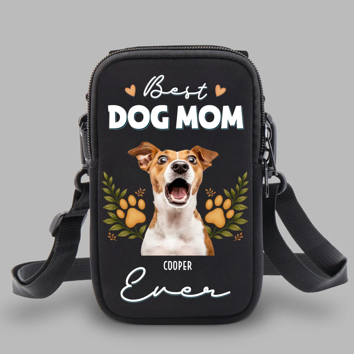 A Dog Person Photo - Personalized Custom Water Bottle Carrier Bag - Image 8