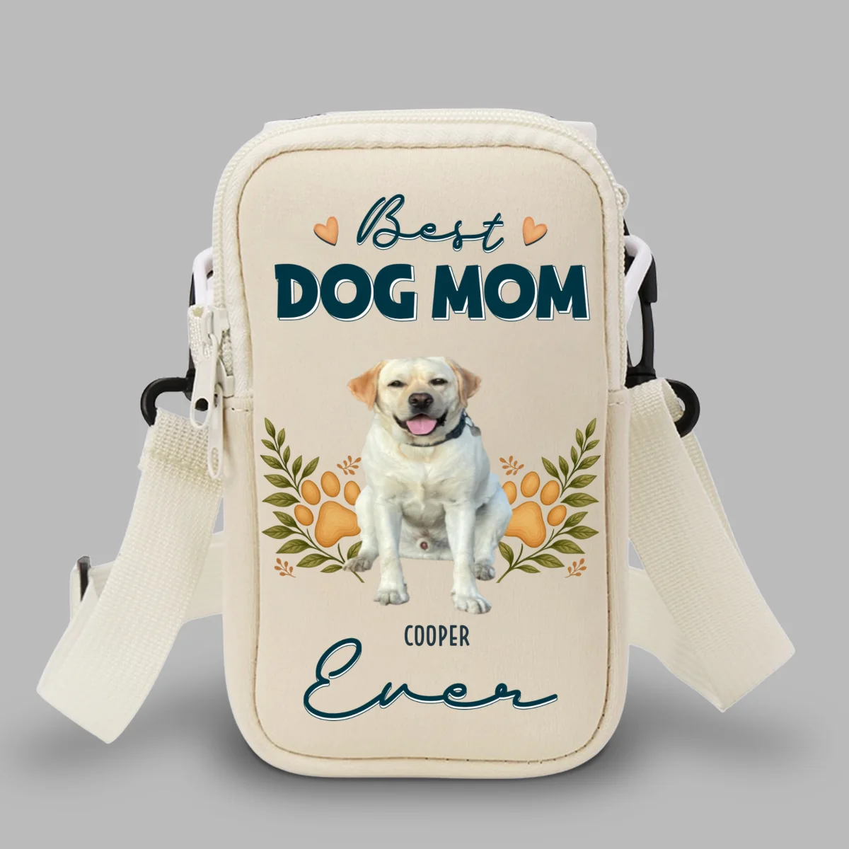 A Dog Person Photo Version 2 - Personalized Custom Water Bottle Carrier Bag - Image 9