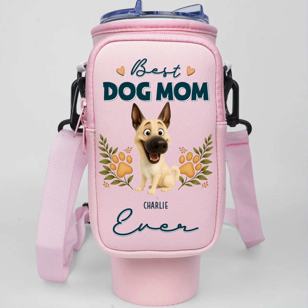 A Dog Person Version 2 - Personalized Custom Water Bottle Carrier Bag - Image 12