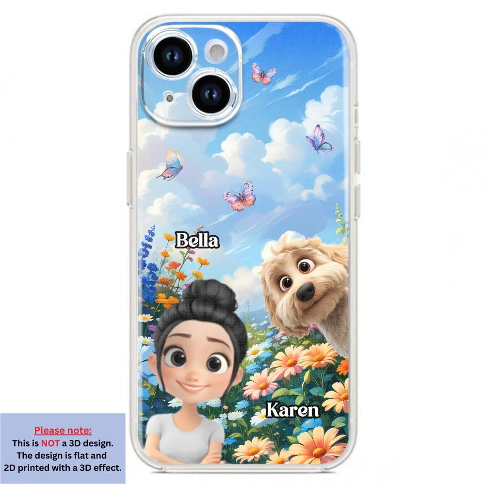 A Girl And Her Lovely Dog - Personalized Custom Phone Case - Image 17