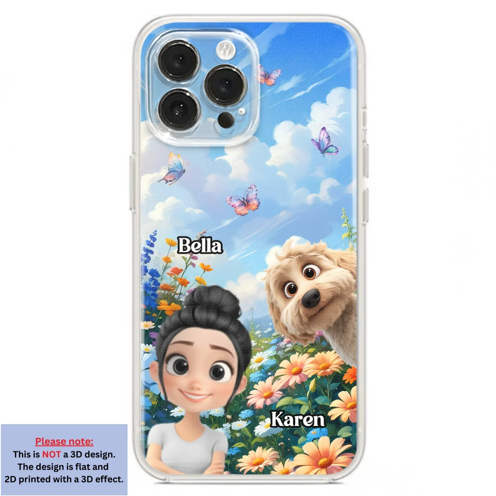 A Girl And Her Lovely Dog - Personalized Custom Phone Case - Image 19