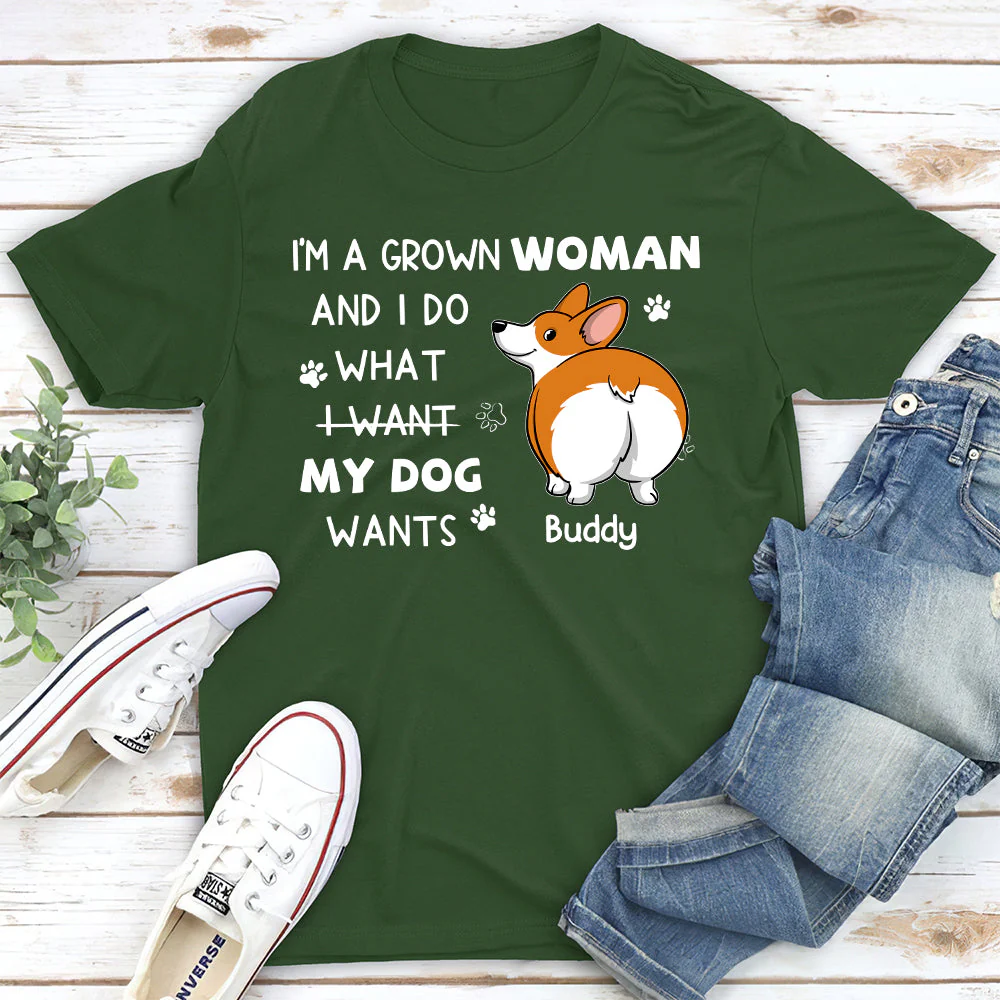 A Grown Woman - Personalized Custom Unisex T-shirt - Image 3
