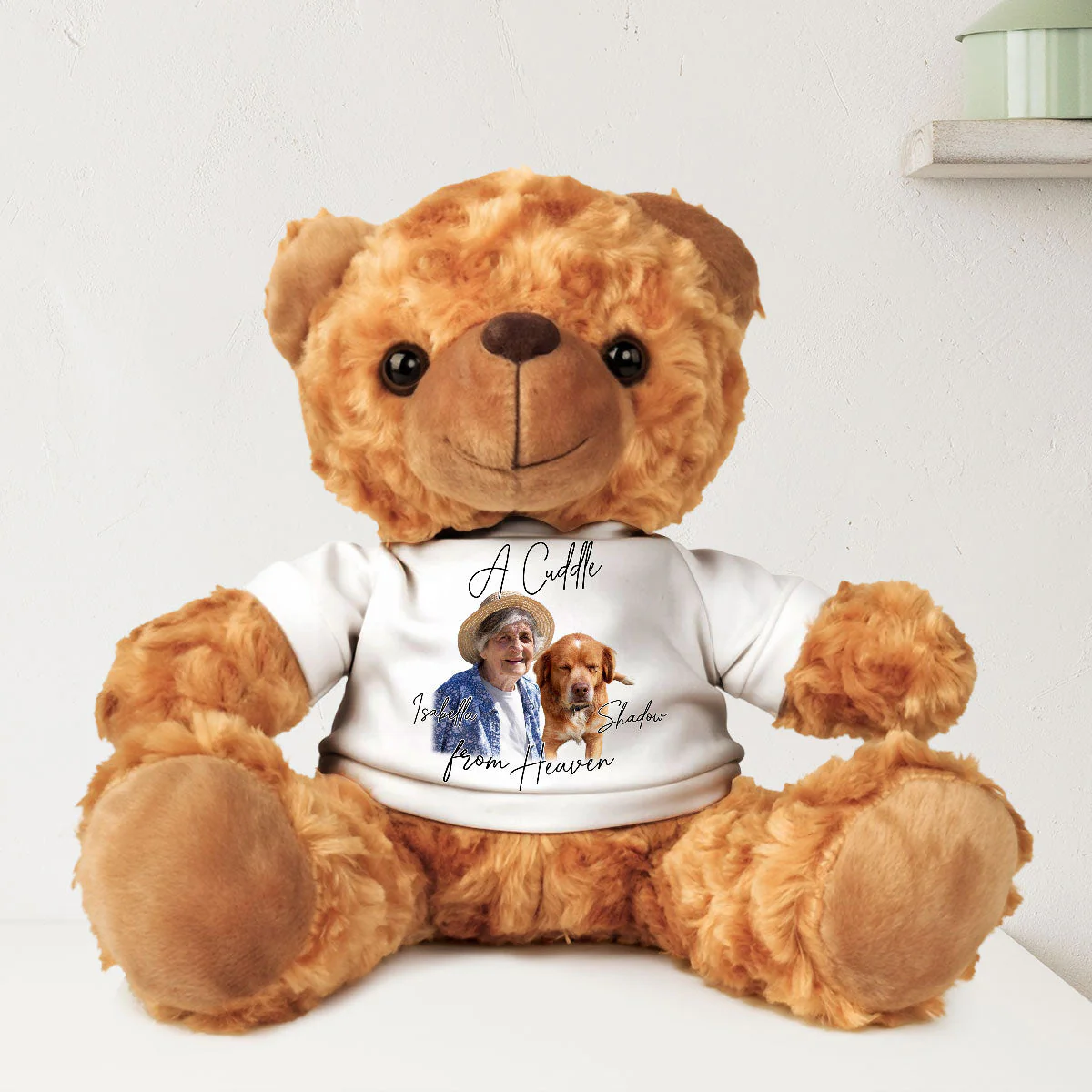 A Hug From Heaven Version 2 - Personalized Custom Cuddle Bear - Image 5