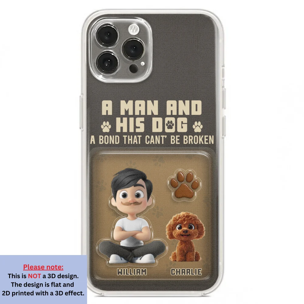 A Man And His Favorite - Personalized Custom 3D Effect Phone Case - Image 19
