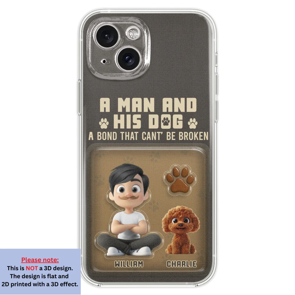 A Man And His Favorite - Personalized Custom 3D Effect Phone Case - Image 21