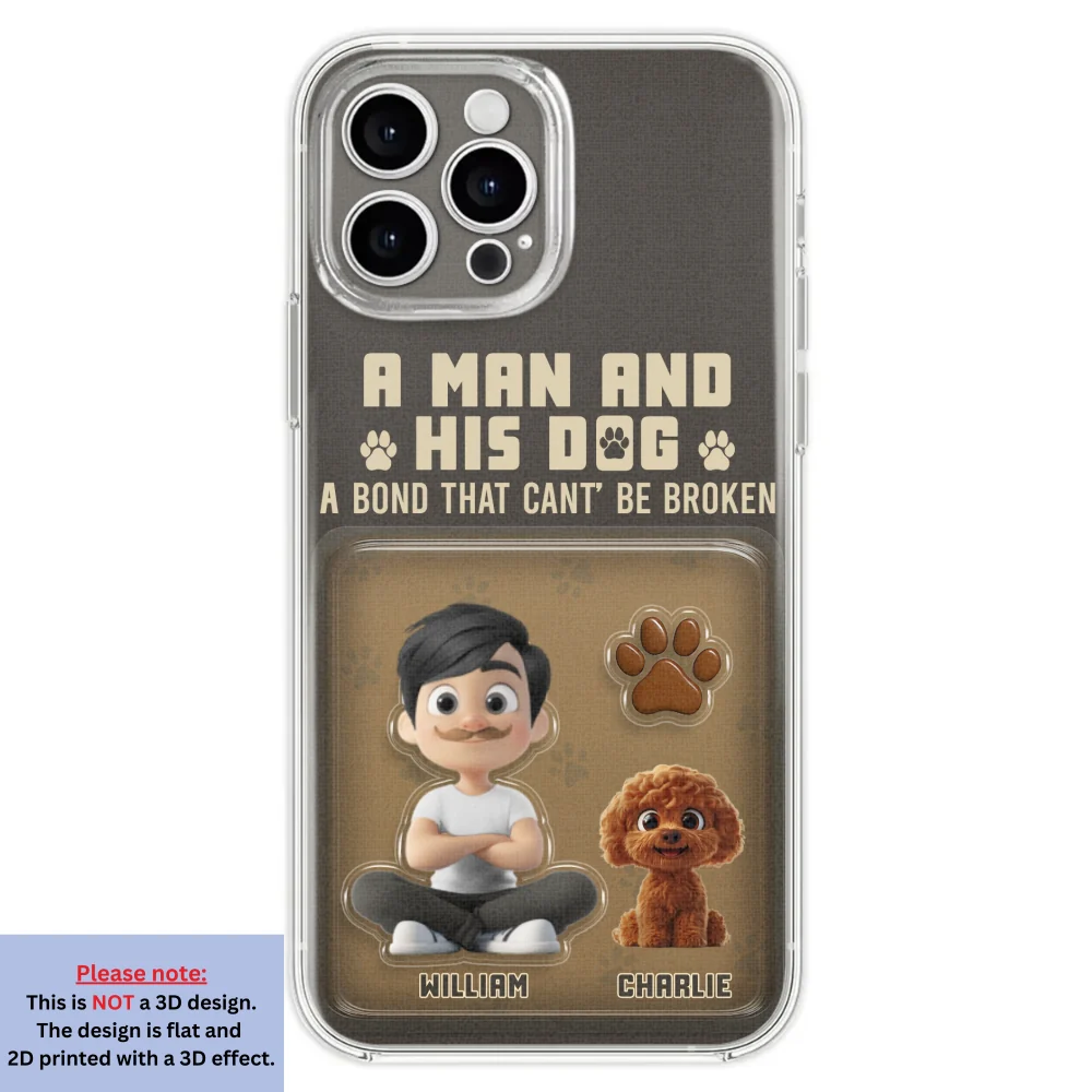 A Man And His Favorite - Personalized Custom 3D Effect Phone Case - Image 27