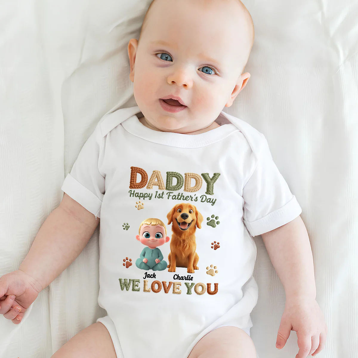 A New Chapter Begins Ver Dad - Personalized Custom Baby Onesie - Image 5