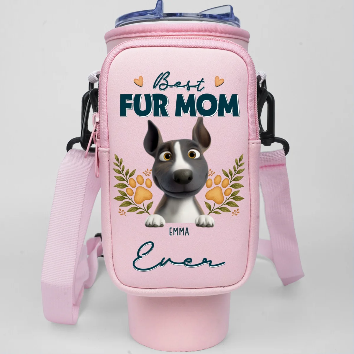 A Pet Person - Personalized Custom Water Bottle Carrier Bag - Image 12