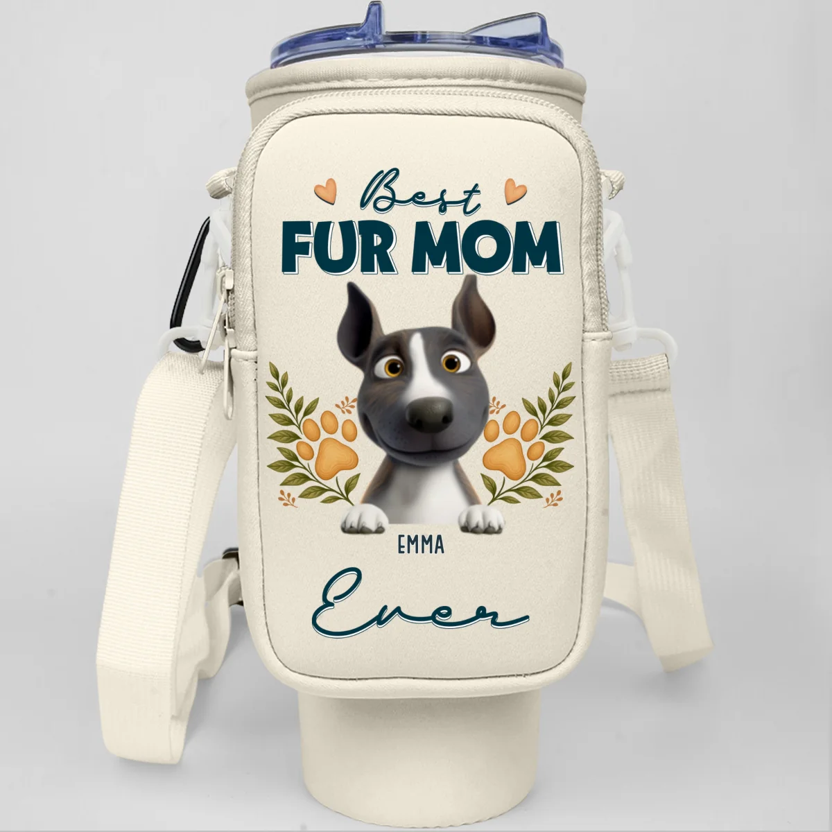 A Pet Person - Personalized Custom Water Bottle Carrier Bag - Image 13
