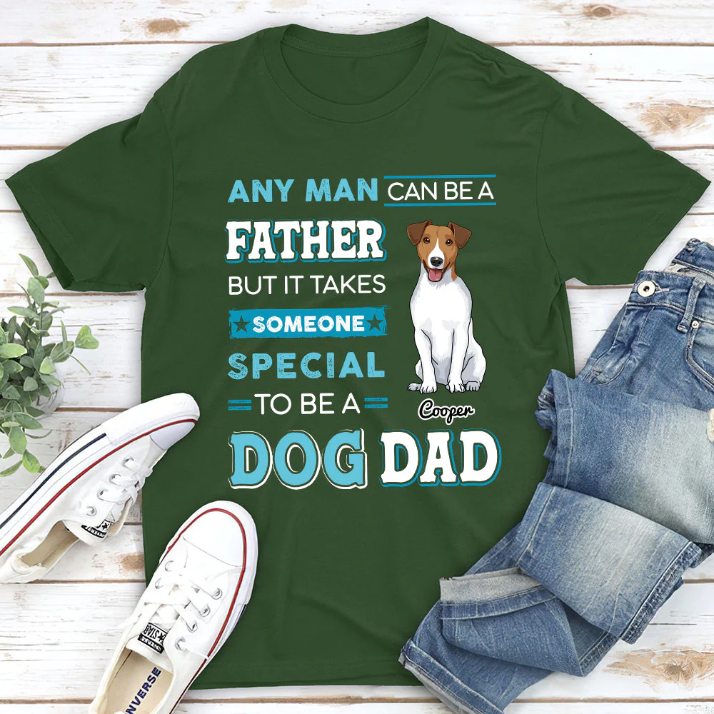A Special Dog Dad - Personalized Custom Unisex T-shirt - Image 2