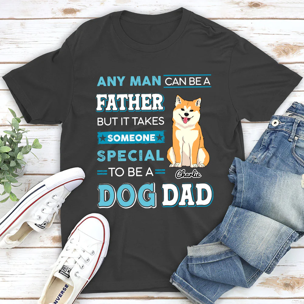 A Special Dog Dad - Personalized Custom Unisex T-shirt - Image 3