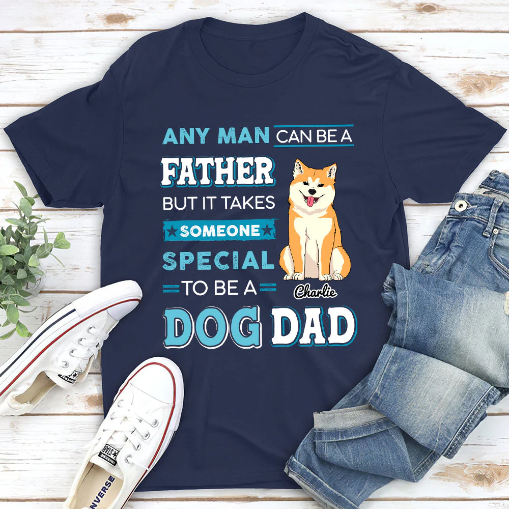 A Special Dog Dad - Personalized Custom Unisex T-shirt - Image 4