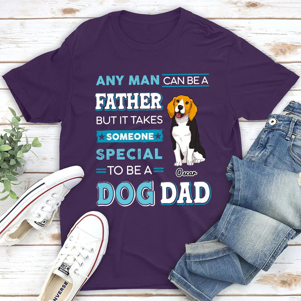 A Special Dog Dad - Personalized Custom Unisex T-shirt - Image 5