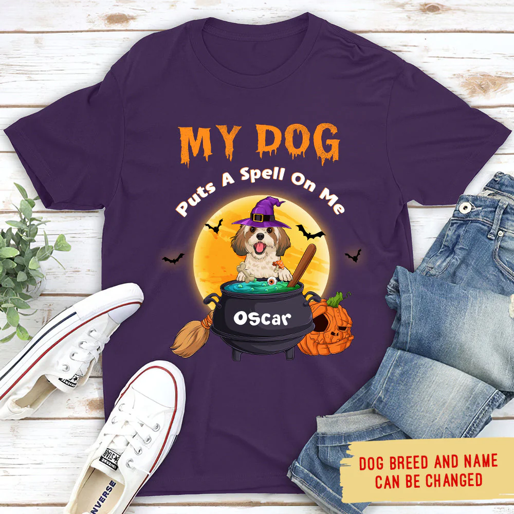 A Spell On Me - Personalized Custom Unisex T-shirt - Image 4