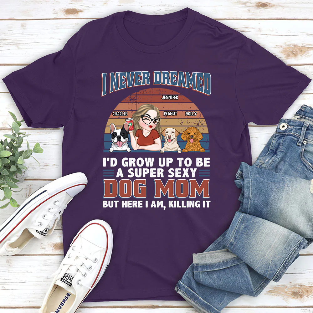 A Super Sexy Dog Dad Mom - Personalized Custom Unisex T-shirt - Image 4