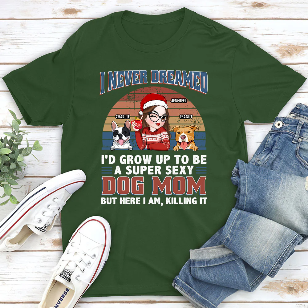 A Super Sexy Dog Dad Mom - Personalized Custom Unisex T-shirt - Image 6