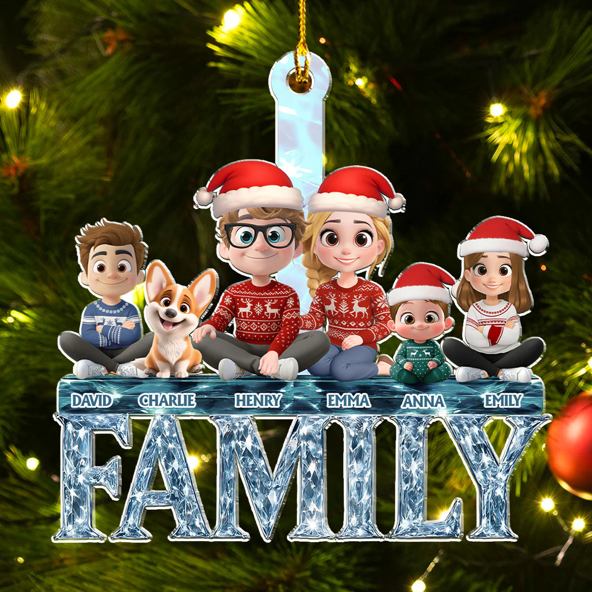 A Year To Remember - Personalized Custom Acrylic Ornament - Image 4