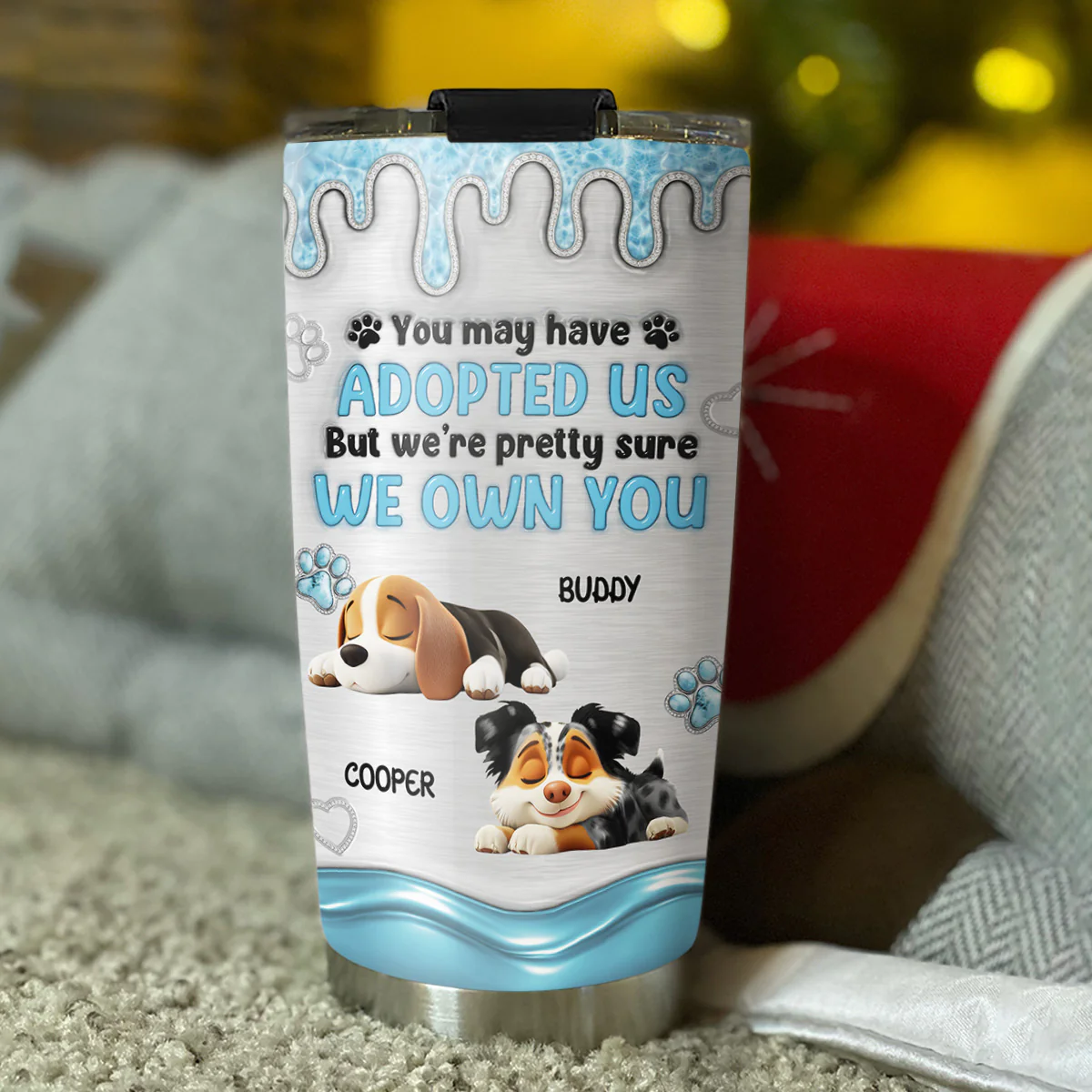 Absolutely I Own You - Personalized Custom 3D Effect Tumbler - Image 3