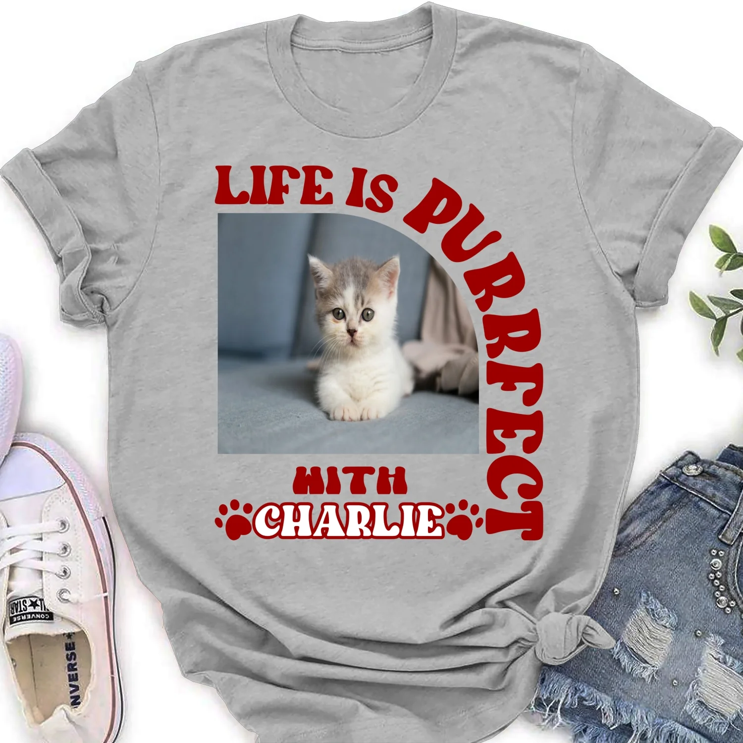 Absolutely Perfect Photo - Personalized Custom Women's T-Shirt - Image 4