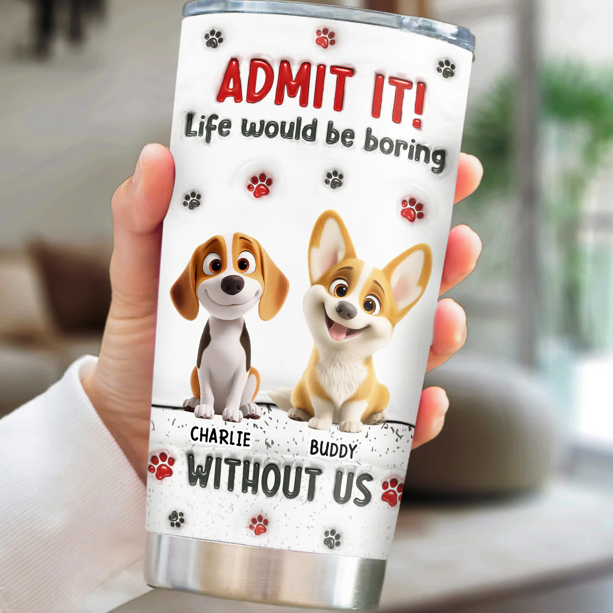 Accept It - Personalized Custom 3D Inflated Effect Tumbler - Image 2