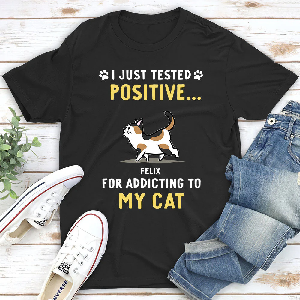 Addicting To Cats - Personalized Custom Unisex T-shirt - Image 3