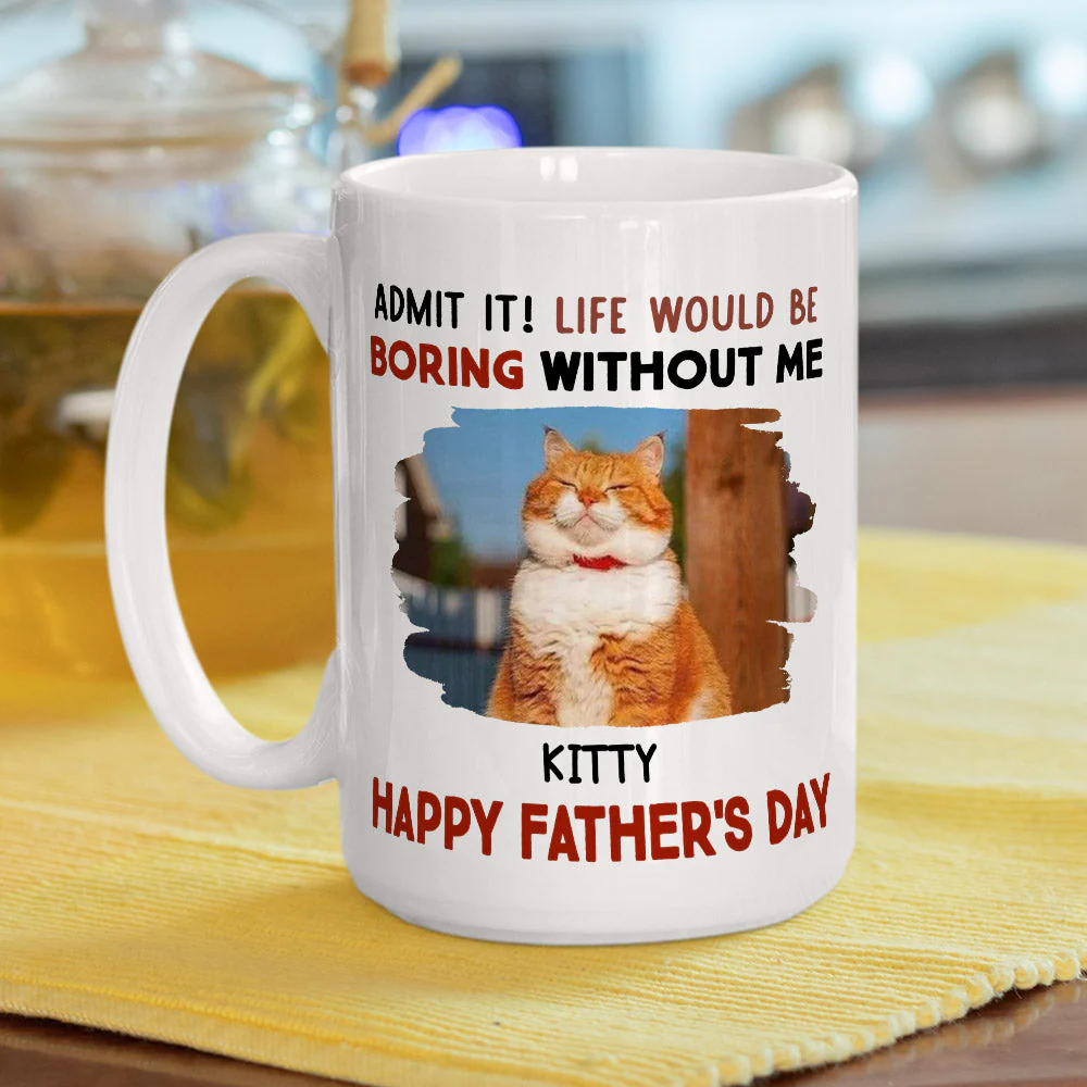 Admit Boring Without Me - Personalized Custom Coffee Mug - Image 4