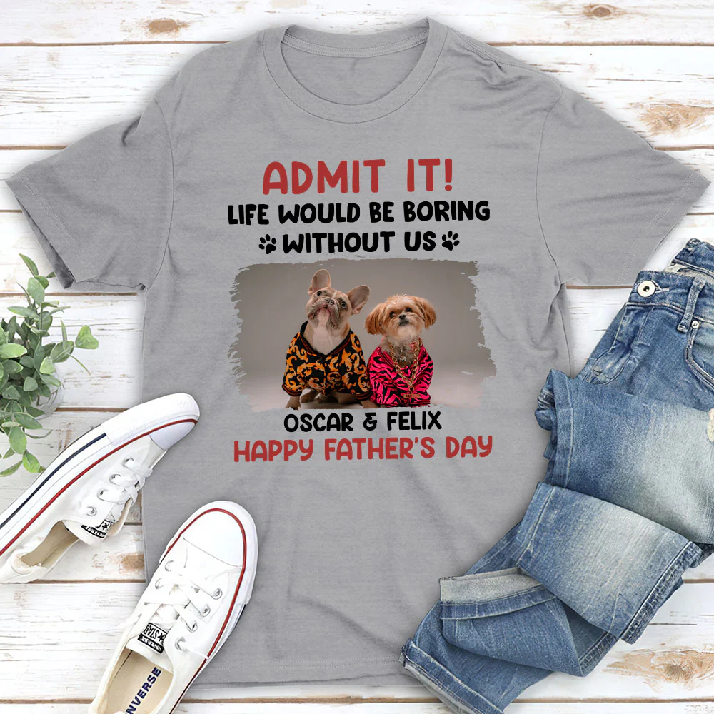 Admit It Cartoon Photo - Personalized Custom Unisex T-Shirt - Image 3