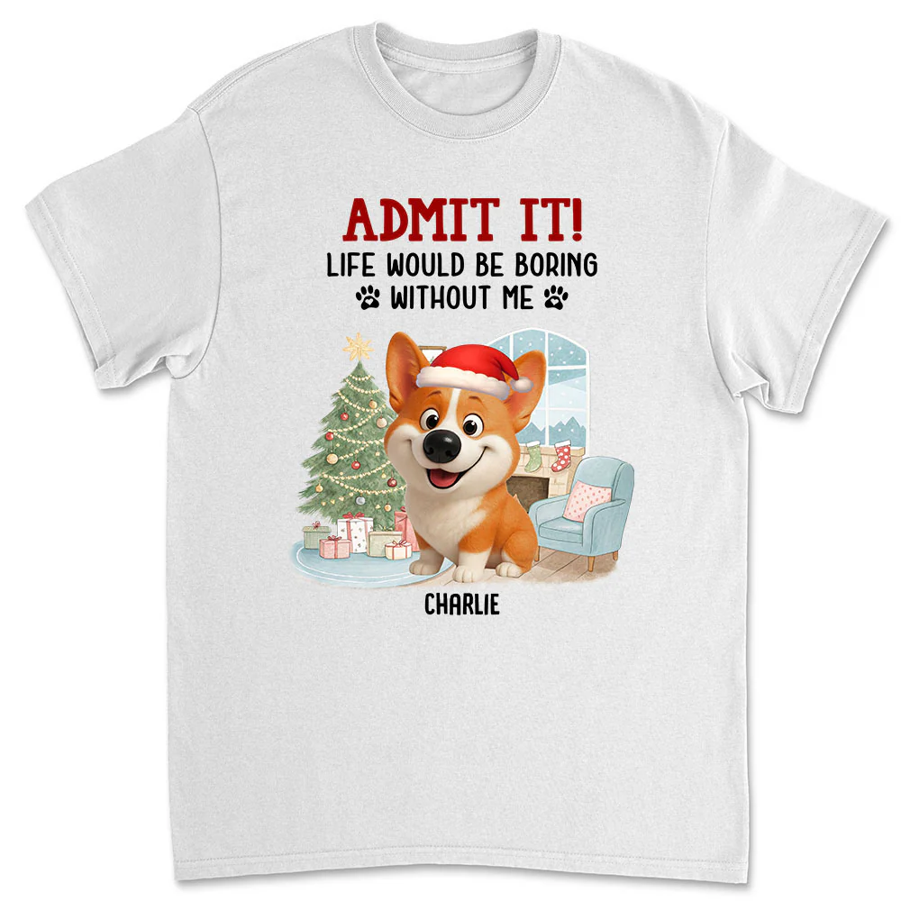 Admit It Christmas Cartoon - Personalized Custom Unisex T-shirt