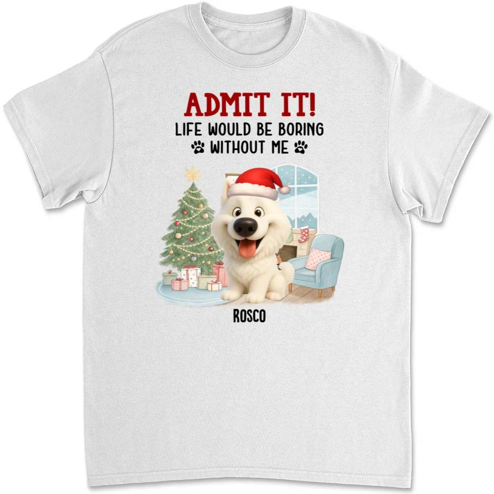 Admit It Christmas Cartoon - Personalized Custom Unisex T-shirt - Image 5