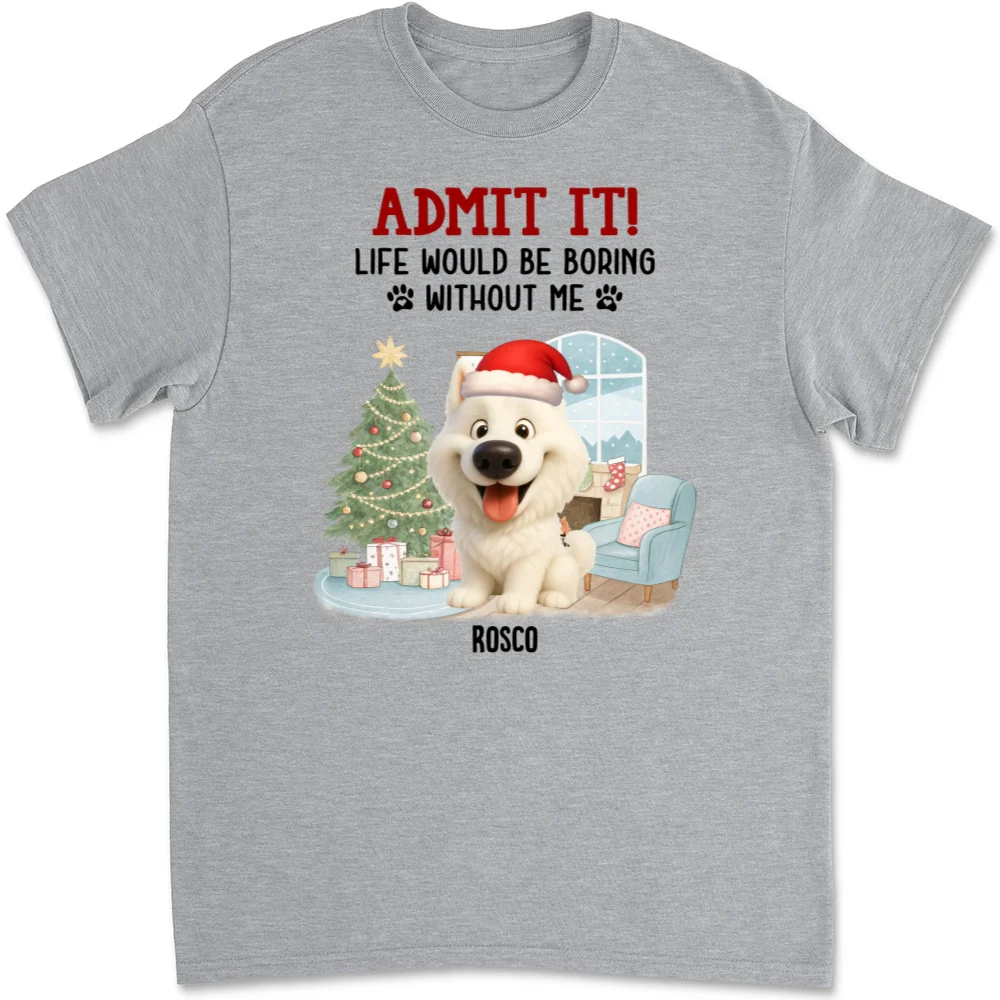 Admit It Christmas Cartoon - Personalized Custom Unisex T-shirt - Image 6