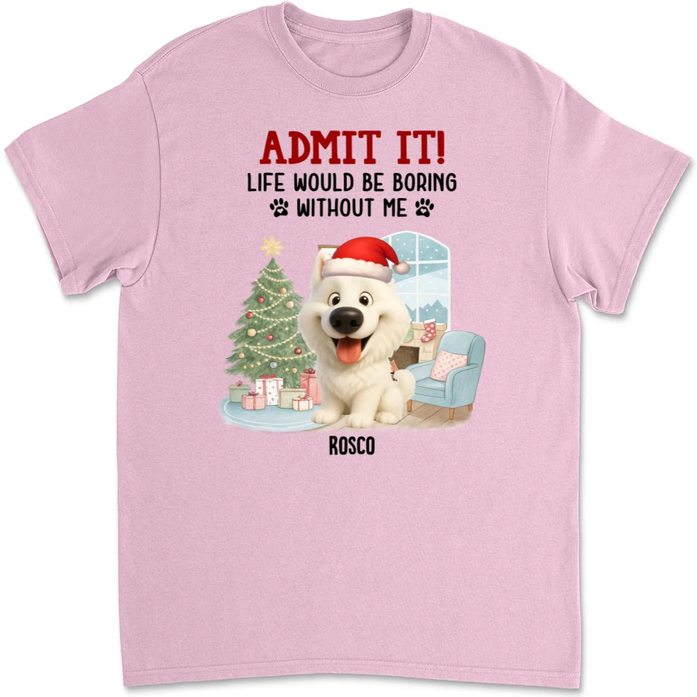 Admit It Christmas Cartoon - Personalized Custom Unisex T-shirt - Image 8