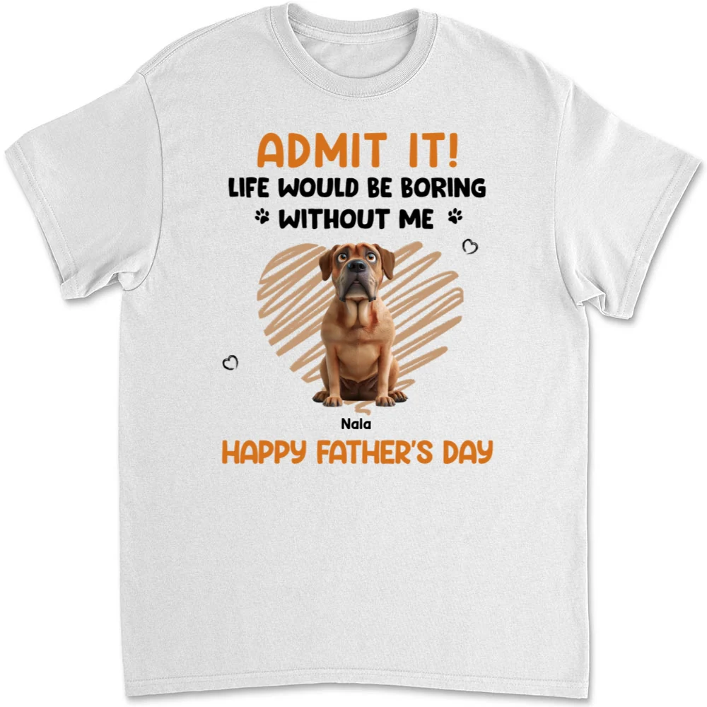 Admit It Dad Orange - Personalized Custom Unisex T-Shirt - Image 6