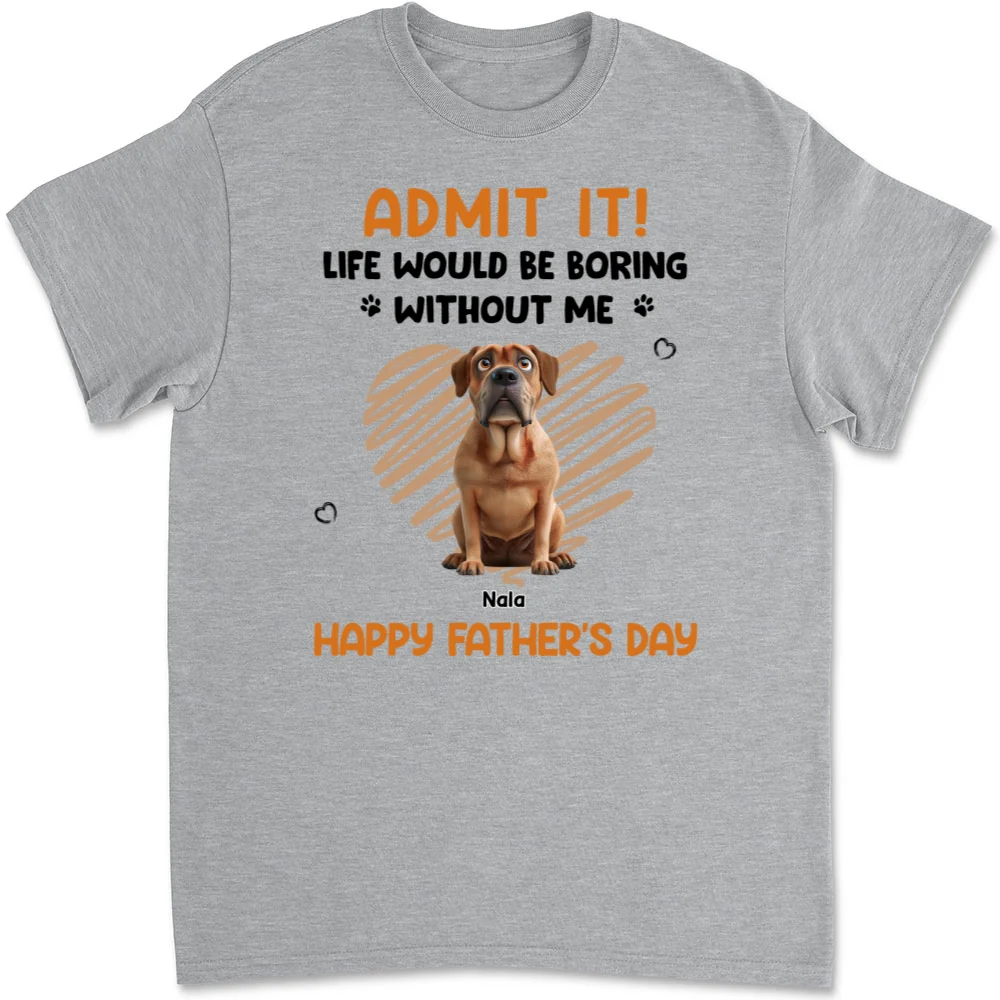 Admit It Dad Orange - Personalized Custom Unisex T-Shirt - Image 7